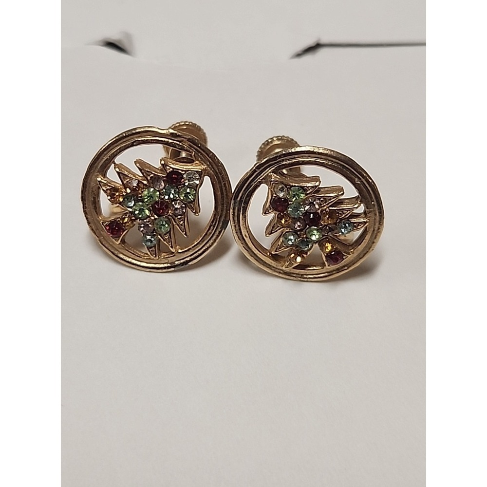 Christmas Tree Screwback Earrings‎